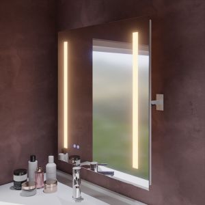 Miroir lumineux inclinable ROTA PLUS 70x80 cm - Lumière chaude
