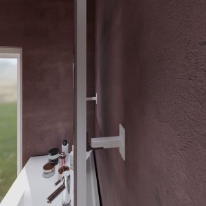 Miroir lumineux inclinable ROTA PLUS 70x80 cm - Arrière du miroir