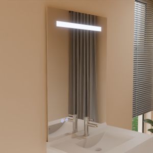 Miroir lumineux ELEG PLUS 80x105 cm - Antibuée - Interrupteur sensitif - Lumière modulable blanc froid