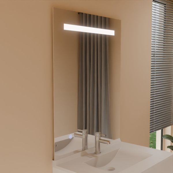 Miroir lumineux avec antibuée ELEG PLUS 80x105 cm - Sans interrupteur - Lumière neutre