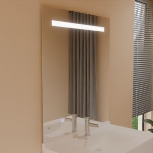 Miroir lumineux avec antibuée ELEG PLUS 90x105 cm - Sans interrupteur - Lumière neutre