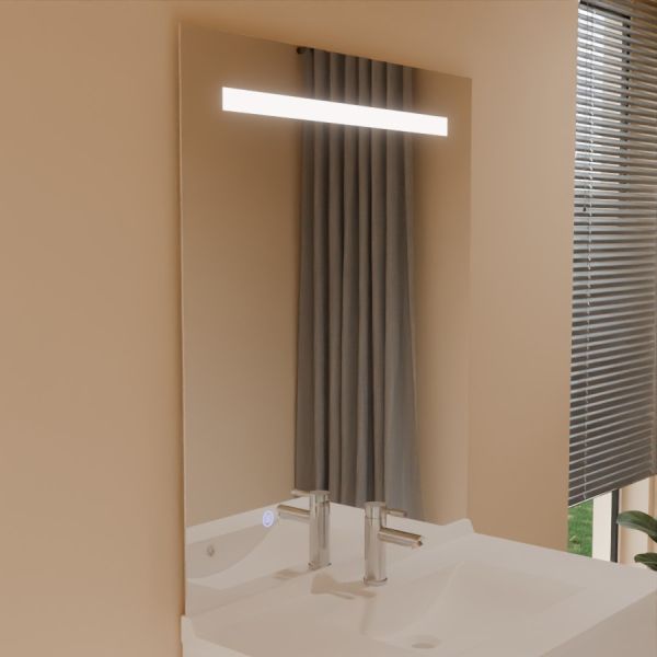 Miroir lumineux avec antibuée ELEG PLUS 90x105 cm - Sans interrupteur - Lumière neutre