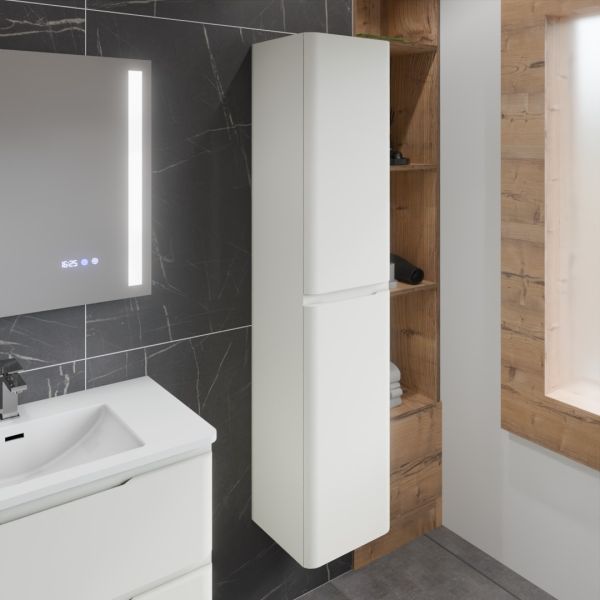 Colonne de salle de bain IVORY - Blanc cassé mat