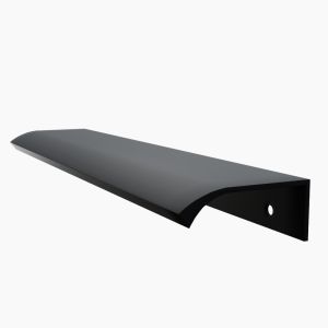 Poignée invisible noire pour kitchenette - 18 x 4 cm