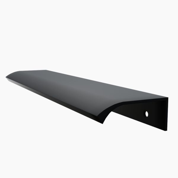 Poignée invisible noire pour kitchenette - 18 x 4 cm