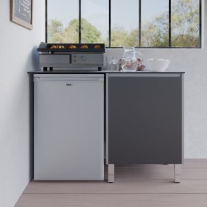 Cuisine d'été en inox KX16 - 120 cm avec emplacement frigo