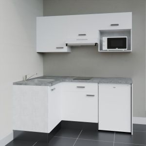 Kitchenette d'angle KA03L-PT électroménager inclus