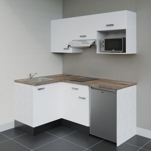 Kitchenette d'angle KA03L-PT électroménager inclus Kitchenette d'angle KA03L-PT électroménager inclus