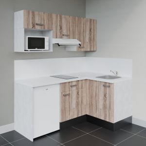 Kitchenette d'angle KA03L-PT électroménager inclus