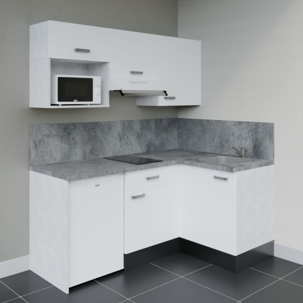 Kitchenette d'angle KA03L-PT électroménager inclus
