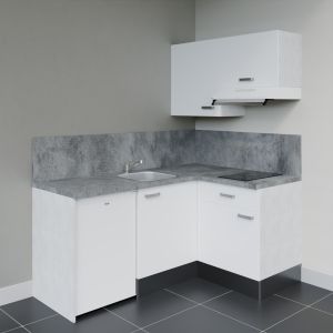 Kitchenette d'angle KA02L-PT électroménager inclus