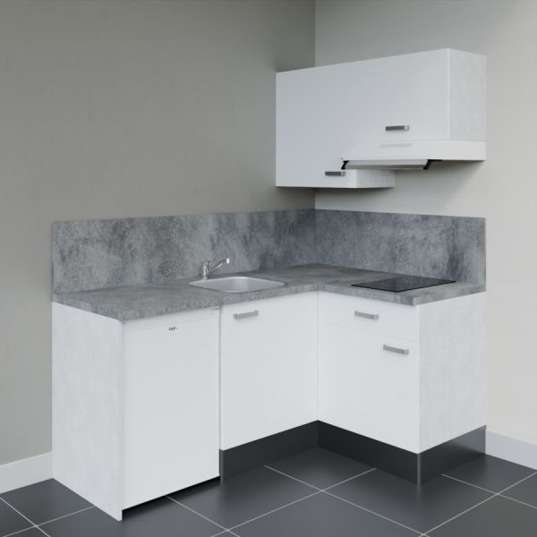 Kitchenette d'angle KA02L-PT électroménager inclus