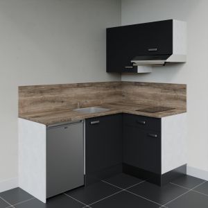 Kitchenette d'angle KA02L-PT électroménager inclus Kitchenette d'angle KA02L-PT électroménager inclus