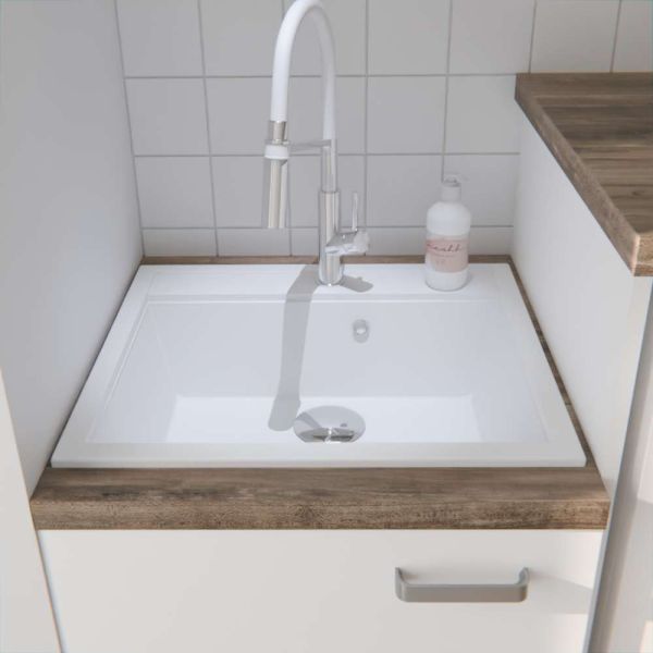 Vasque à encastrer SINK en résine 58x52 cm
