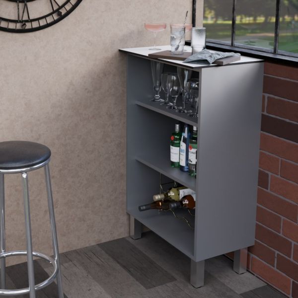 Meuble bar complet K19 pour cuisine d'extérieur - 65 cm