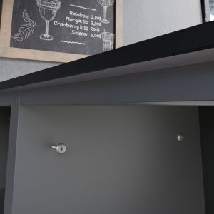 Meuble bar complet K21 pour cuisine d'extérieur - 195 cm