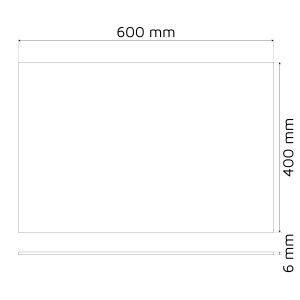 Dalles murales étanches pour salle de bain HYDRA - Gris anthracite - 60 x 40 cm