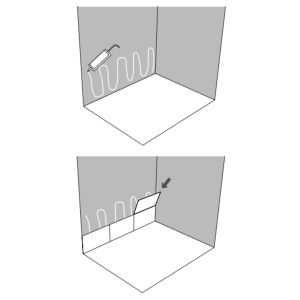 Dalles murales étanches pour salle de bain HYDRA - Gris anthracite - 60 x 40 cm
