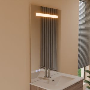 Miroir lumineux ELEG PLUS 70x105 cm - LED réglable, antibuée, interrupteur sensitif