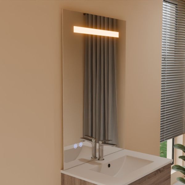 Miroir lumineux ELEG PLUS 70x105 cm - LED réglable, antibuée, interrupteur sensitif