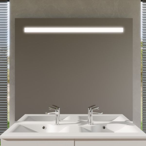 Miroir lumineux ELEG PLUS 120x105 cm - Avec antibuée sans interrupteur