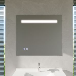 Miroir lumineux ELEG PLUS 90x80 cm - LED réglable, antibuée, interrupteur sensitif