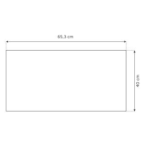 Plan de travail réversible en HPL pour comptoir bar d'extérieur - 65 x 40 cm