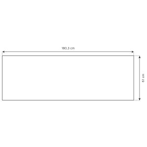 Plan de travail réversible en HPL pour cuisine d'extérieur - 180 x 61 cm
