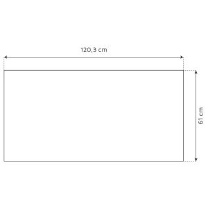 Plan de travail réversible en HPL pour cuisine d'extérieur - 120 x 61 cm