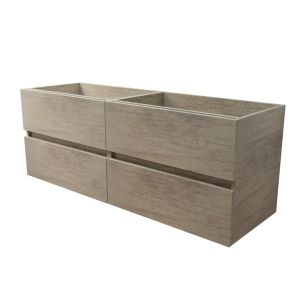 Caisson de salle de bain ROSALY INOX - 140 cm