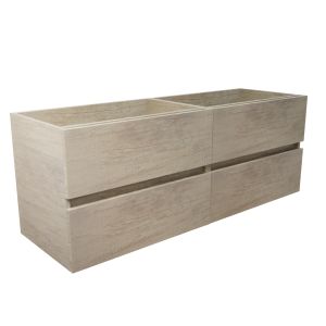 Caisson de salle de bain ROSALY INOX - 140 cm