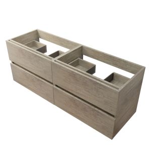 Caisson de salle de bain ROSALY INOX - 140 cm