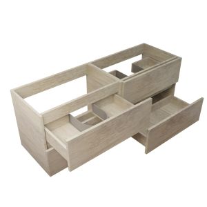Caisson de salle de bain ROSALY INOX - 140 cm