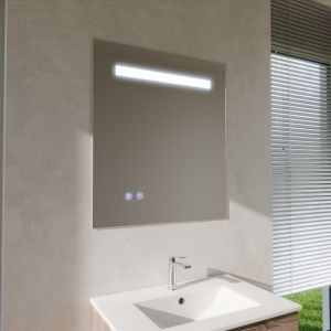 Miroir lumineux ELEG PLUS 70x80 cm - LED réglable, antibuée, interrupteur sensitif