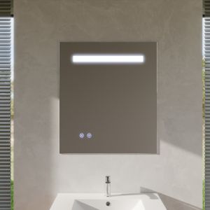 Miroir lumineux ELEG PLUS 70x80 cm - LED réglable, antibuée, interrupteur sensitif