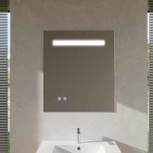 Miroir lumineux ELEG PLUS 70x80 cm - LED réglable, antibuée, interrupteur sensitif