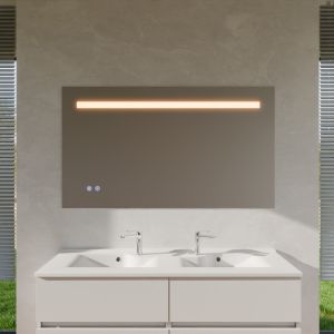 Miroir lumineux ELEG PLUS 140x80 cm - LED réglable, antibuée, interrupteur sensitif