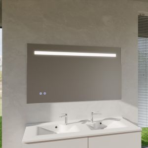 Miroir lumineux ELEG PLUS 140x80 cm - LED réglable, antibuée, interrupteur sensitif