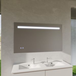 Miroir lumineux ELEG PLUS 140x80 cm - LED réglable, antibuée, interrupteur sensitif