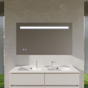 Miroir lumineux ELEG PLUS 140x80 cm - LED réglable, antibuée, interrupteur sensitif