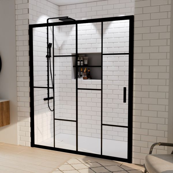 Paroi de douche coulissante verrière ATELIA160 cm
