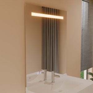 Miroir lumineux ELEG PLUS 90x105 cm - LED réglable, antibuée, interrupteur sensitif