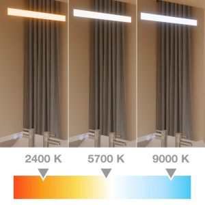 Miroir lumineux ELEG PLUS 90x105 cm - LED réglable, antibuée, interrupteur sensitif