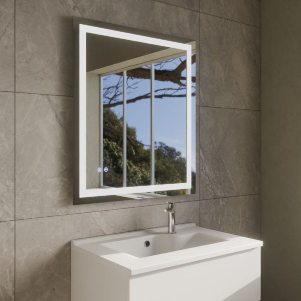 Miroir LED modulable et antibuée VISTA PLUS - 70x80 cm