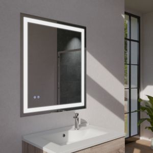 Miroir LED modulable et antibuée VISTA PLUS - 70x80 cm
