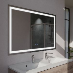 Miroir LED modulable et antibuée VISTA PLUS - 120x80 cm