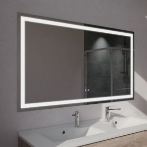 Miroir LED modulable et antibuée VISTA PLUS - 140x80 cm