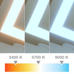 Miroir LED éclairage modulable et antibuée VISTA PLUS - 140x80 cm