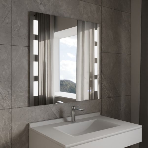 Miroir LED modulable et antibuée PRESTIGE PLUS - 80x80 cm