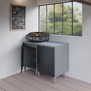 Cuisine d'été KX01 inox - 120 cm pour plancha